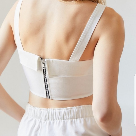 UO White Square-Neck Crop Top NWT | S - Picture 4 of 4